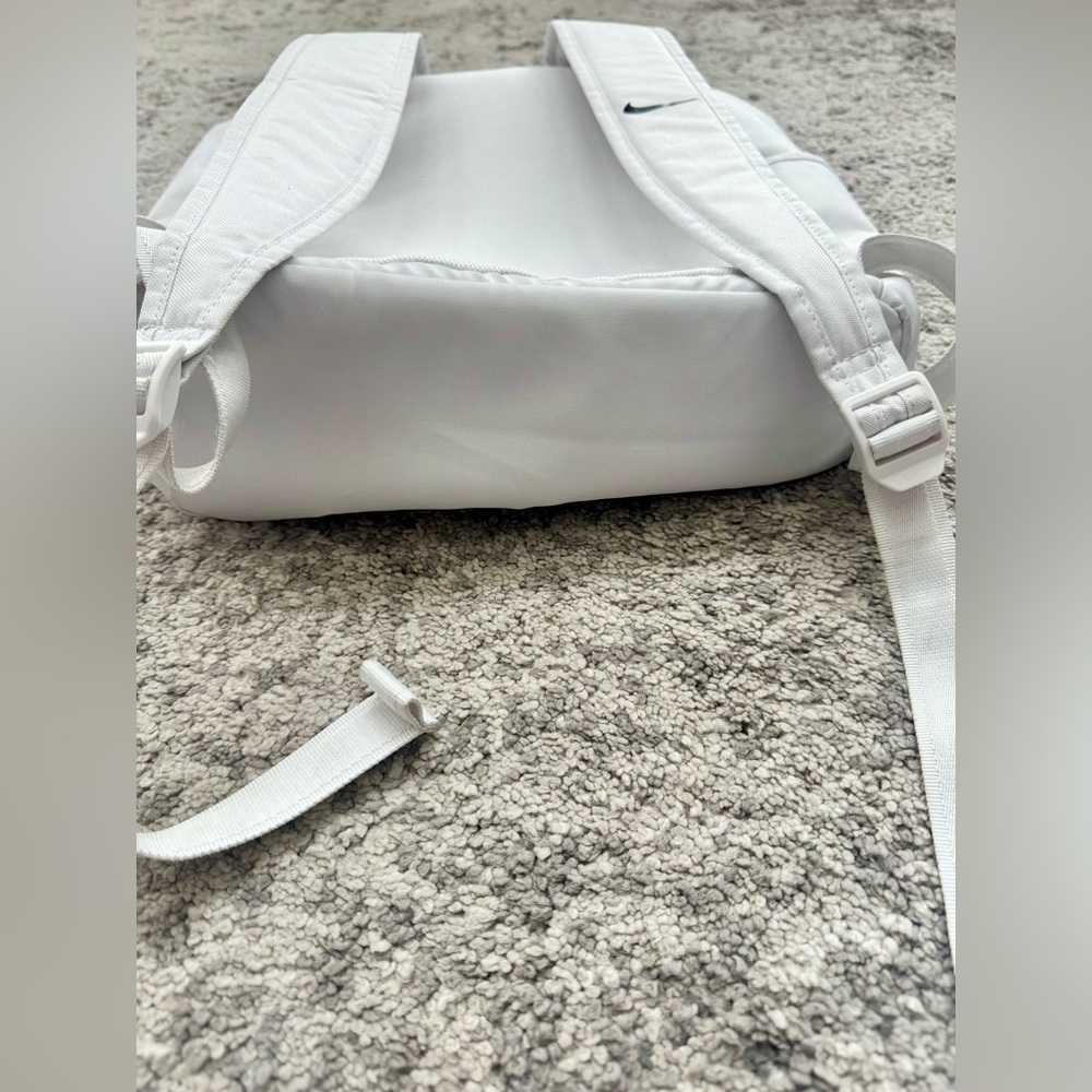 Nike Roll Top Backpack White Neon Just Do It Bag - Picture 10 of 11
